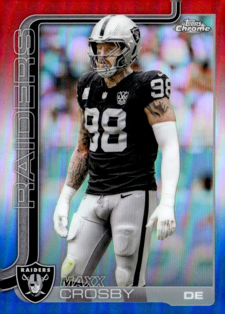 2025 Topps Chrome Maxx Crosby graded slab