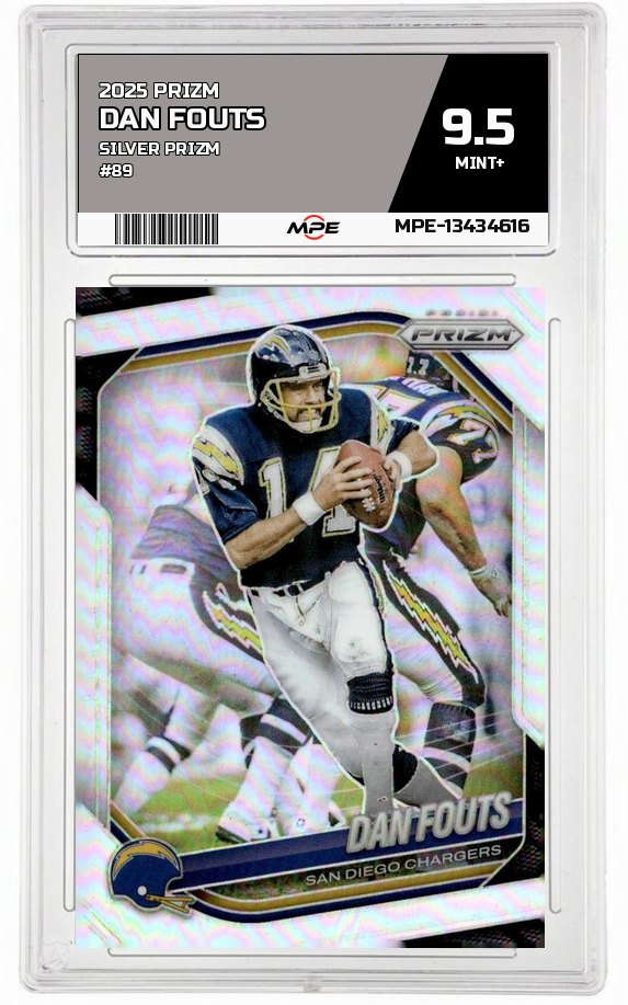 2025 PRIZM SILVER PRIZM #89 DAN FOUTS MPE 9.5 MINT+ — graded card auctioned from the MPE vault