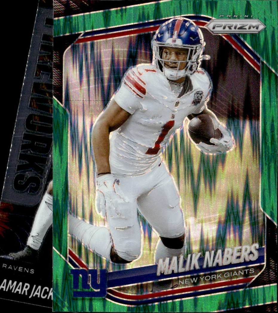 2025 Prizm Malik Nabers graded slab