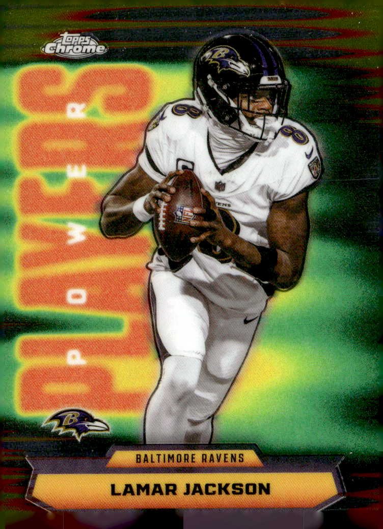 2025 Topps Chrome Lamar Jackson graded slab