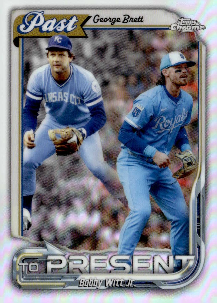 2026 Topps Chrome George Brett / Bobby Witt Jr. graded slab