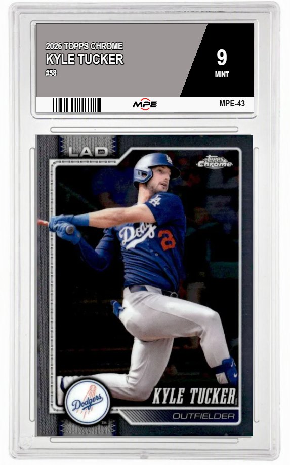 2026 TOPPS CHROME #58 KYLE TUCKER MPE 9 MINT — graded card auctioned from the MPE vault