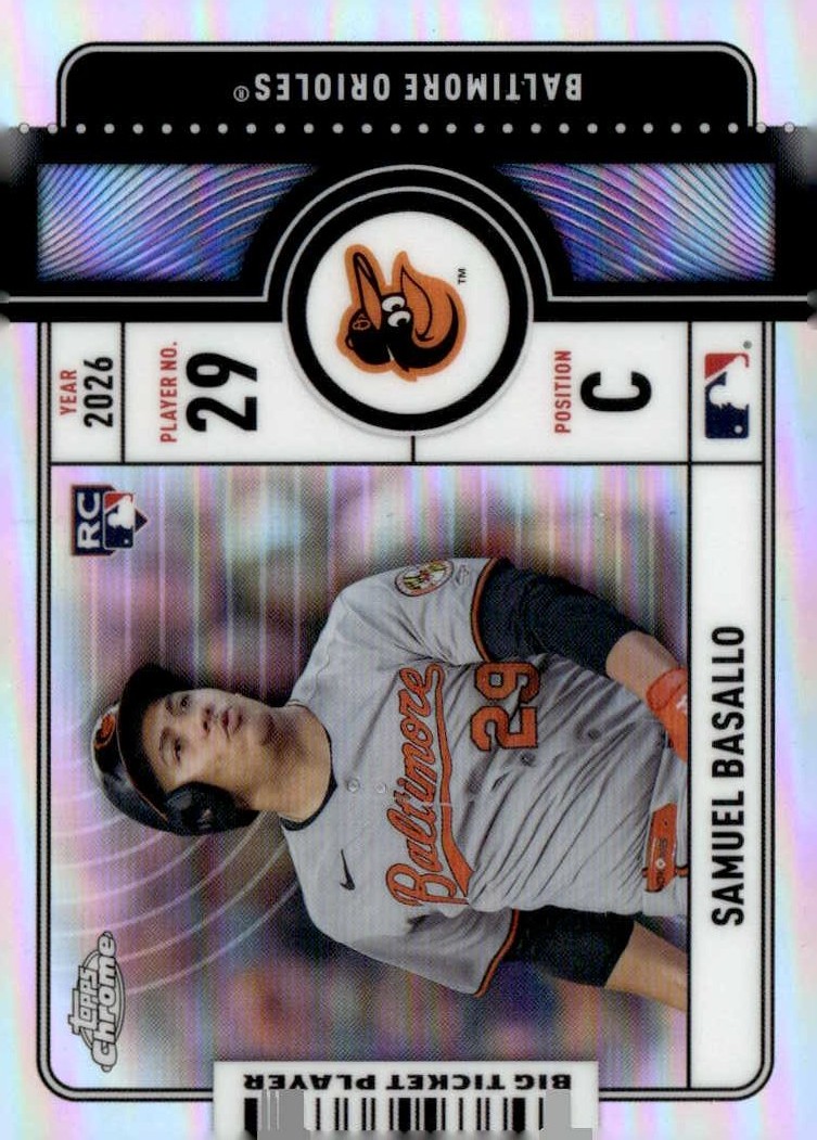 2026 Topps Chrome Samuel Basallo graded slab