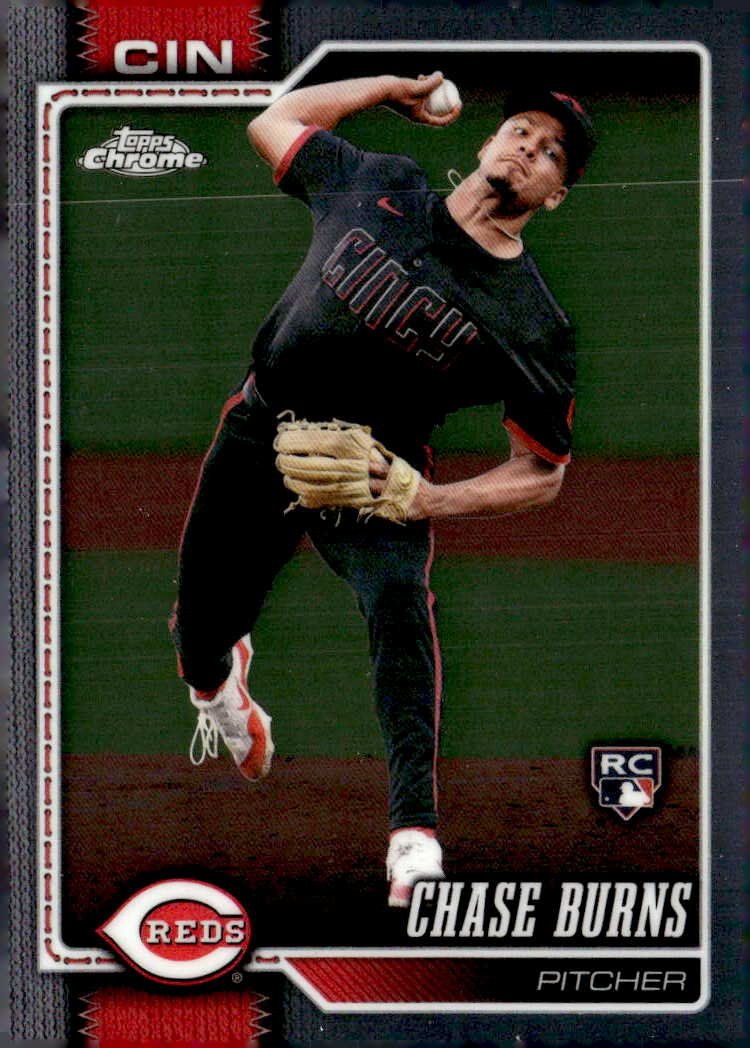 2026 Topps Chrome Chase Burns graded slab