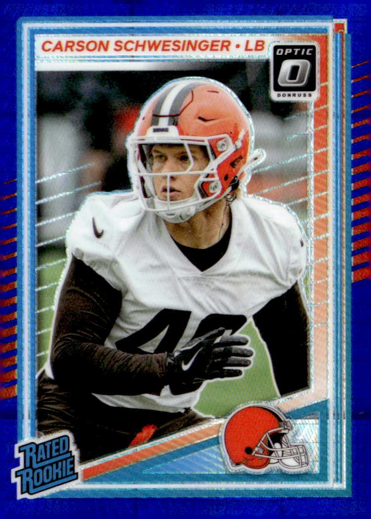 2025 Donruss Optic Carson Schwesinger graded slab