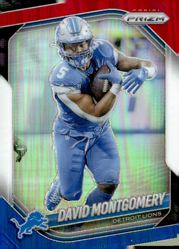 2025 Prizm David Montgomery graded slab