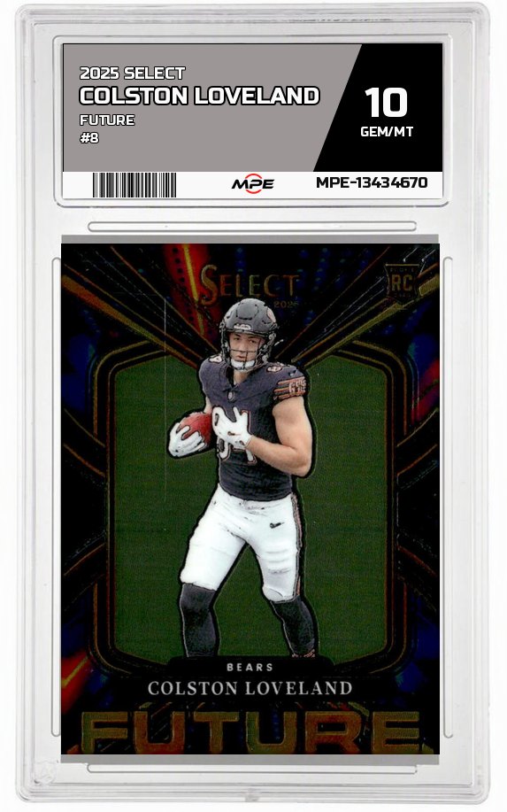 2025 SELECT FUTURE #8 COLSTON LOVELAND MPE 10 GEM/MT — graded card up for auction