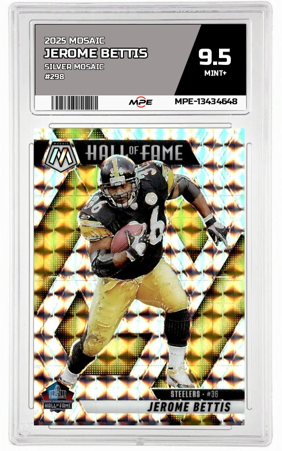 2025 MOSAIC SILVER MOSAIC #298 JEROME BETTIS MPE 9.5 MINT+ — graded card auctioned from the MPE vault