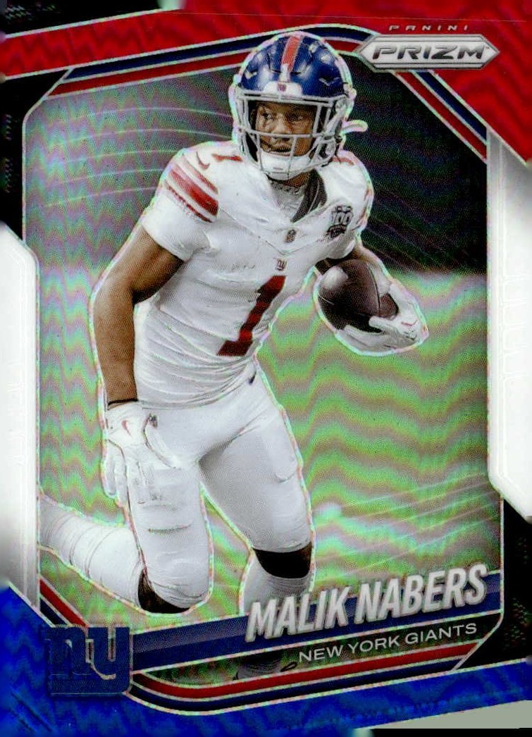 2025 Prizm Malik Nabers graded slab