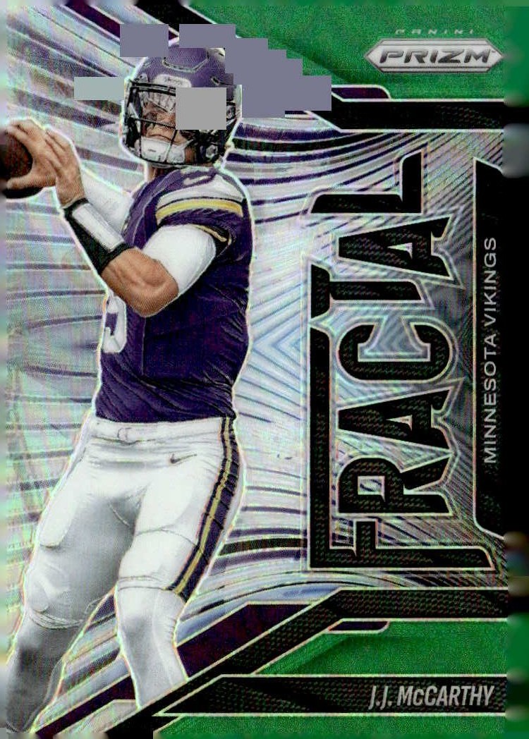 2025 Prizm J.J. McCarthy graded slab