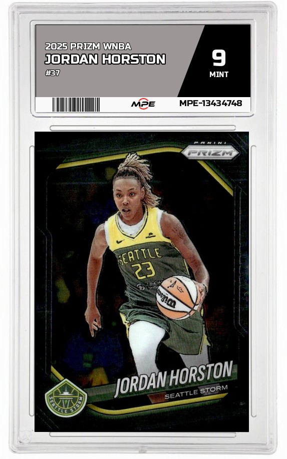 2025 PRIZM WNBA #37 JORDAN HORSTON MPE 9 MINT — graded card auctioned from the MPE vault
