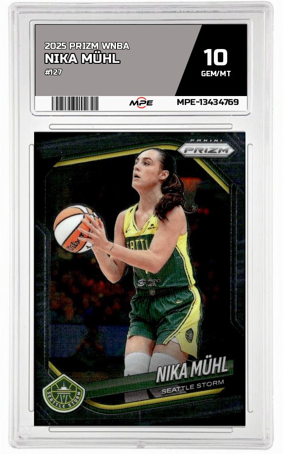 2025 PRIZM WNBA #127 NIKA MÜHL MPE 10 GEM/MT — graded card up for auction
