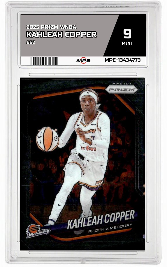 2025 PRIZM WNBA #62 KAHLEAH COPPER MPE 9 MINT — graded card auctioned from the MPE vault