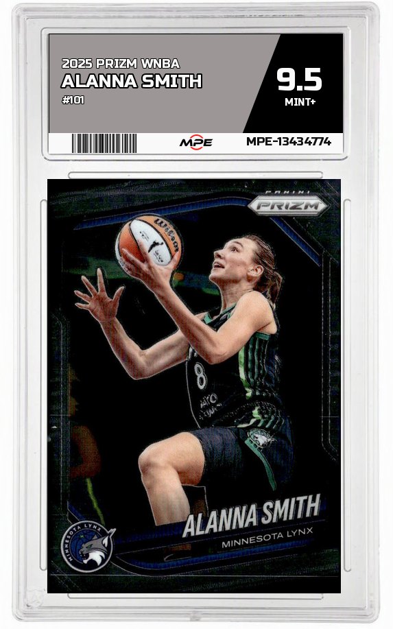 2025 PRIZM WNBA #101 ALANNA SMITH MPE 9.5 MINT+ — graded card auctioned from the MPE vault