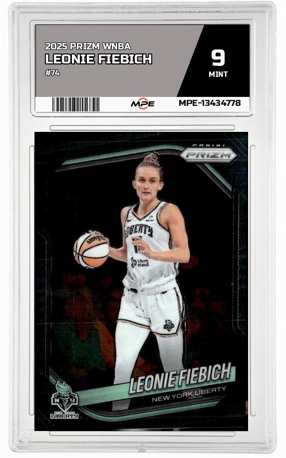 2025 PRIZM WNBA #74 LEONIE FIEBICH MPE 9 MINT — graded card auctioned from the MPE vault