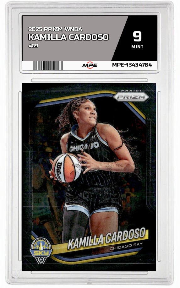 2025 PRIZM WNBA #89 KAMILLA CARDOSO MPE 9 MINT — graded card auctioned from the MPE vault