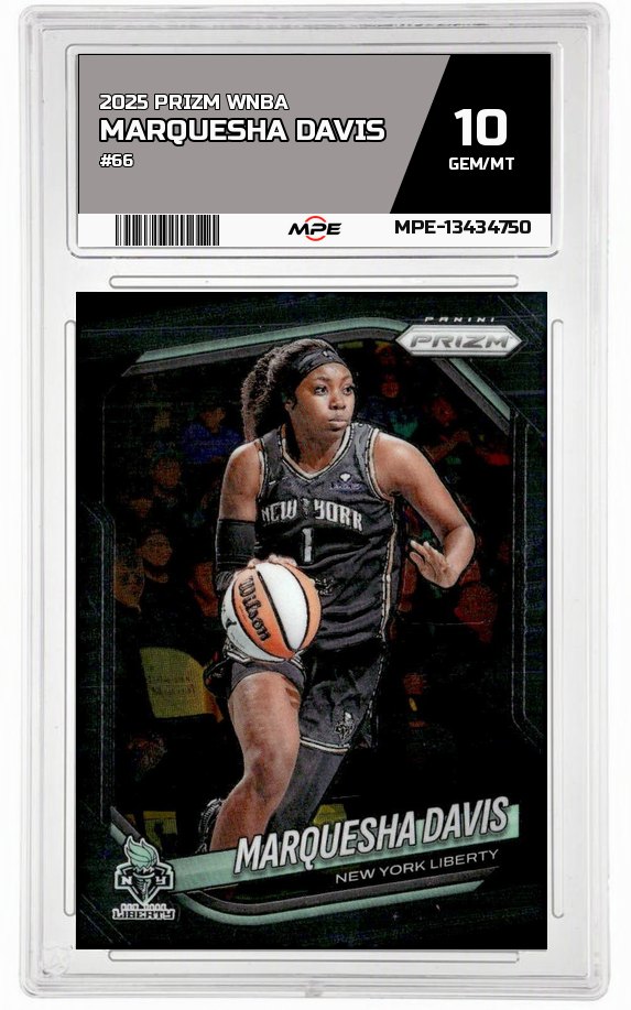 2025 PRIZM WNBA #66 MARQUESHA DAVIS MPE 10 GEM/MT — graded card auctioned from the MPE vault