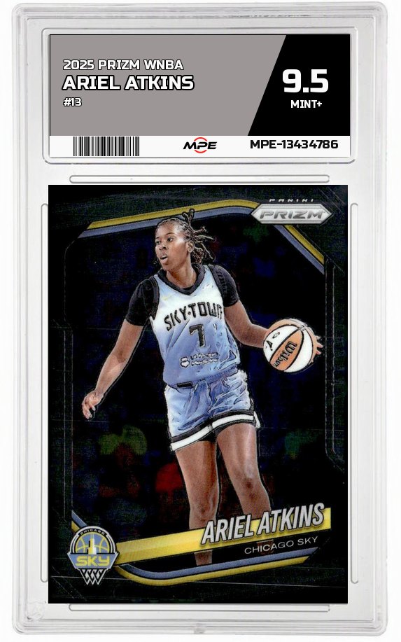 2025 PRIZM WNBA #13 ARIEL ATKINS MPE 9.5 MINT+ — graded card auctioned from the MPE vault