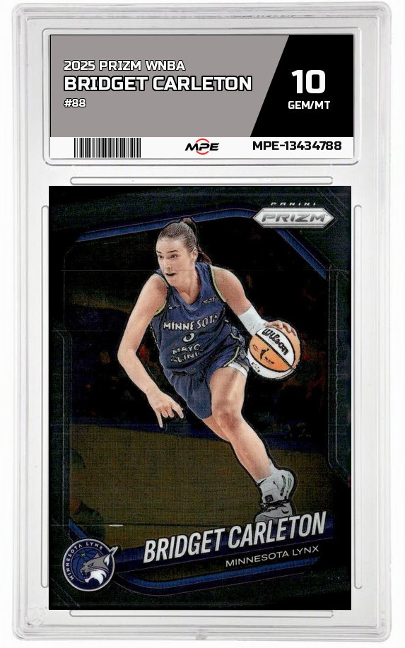 2025 PRIZM WNBA #88 BRIDGET CARLETON MPE 10 GEM/MT — graded card auctioned from the MPE vault