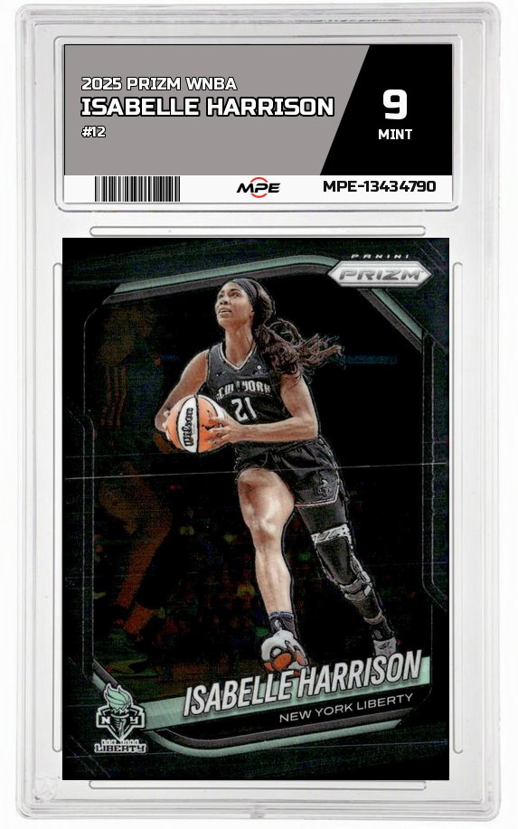 2025 PRIZM WNBA #12 ISABELLE HARRISON MPE 9 MINT — graded card up for auction