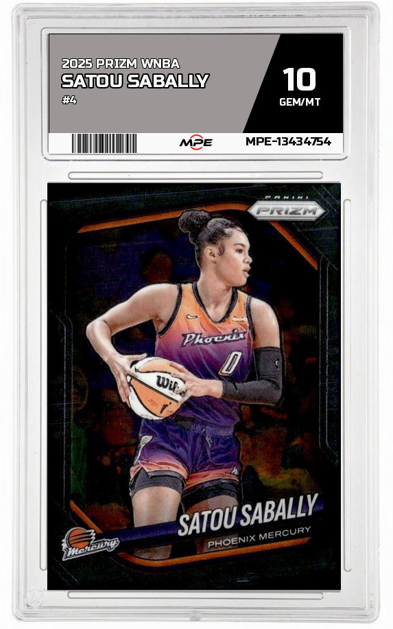 2025 PRIZM WNBA #4 SATOU SABALLY MPE 10 GEM/MT — graded card auctioned from the MPE vault