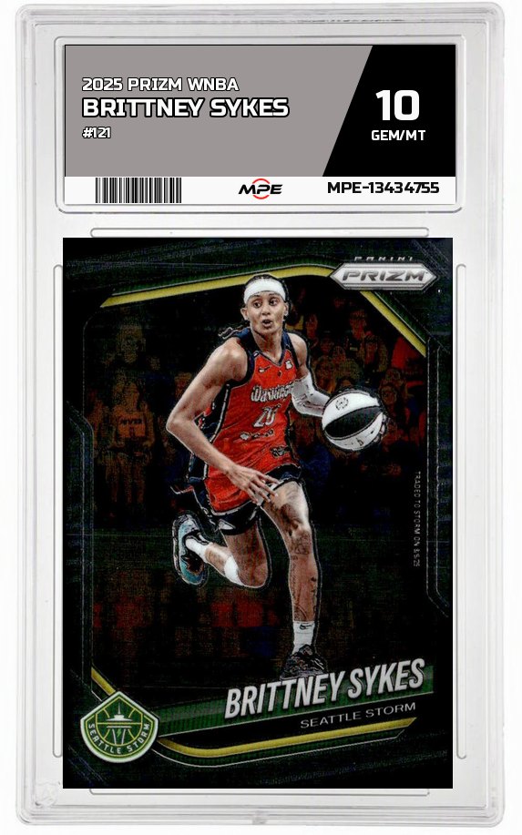 2025 PRIZM WNBA #121 BRITTNEY SYKES MPE 10 GEM/MT — graded card auctioned from the MPE vault