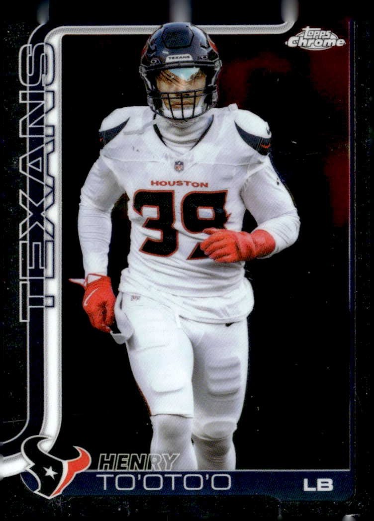 2025 Topps Chrome Henry To'Oto'O graded slab