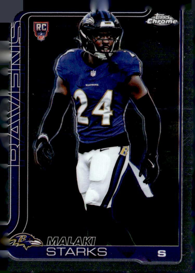 2025 Topps Chrome Malaki Starks graded slab