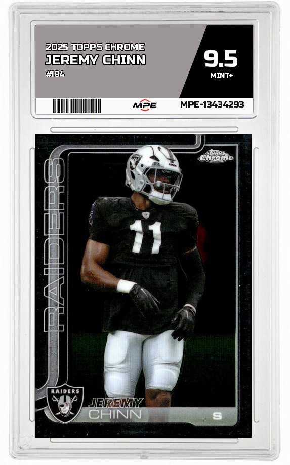 2025 TOPPS CHROME #184 JEREMY CHINN MPE 9.5 MINT+ — graded card auctioned from the MPE vault