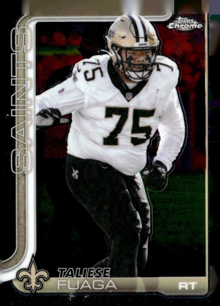 2025 Topps Chrome Taliese Fuaga graded slab
