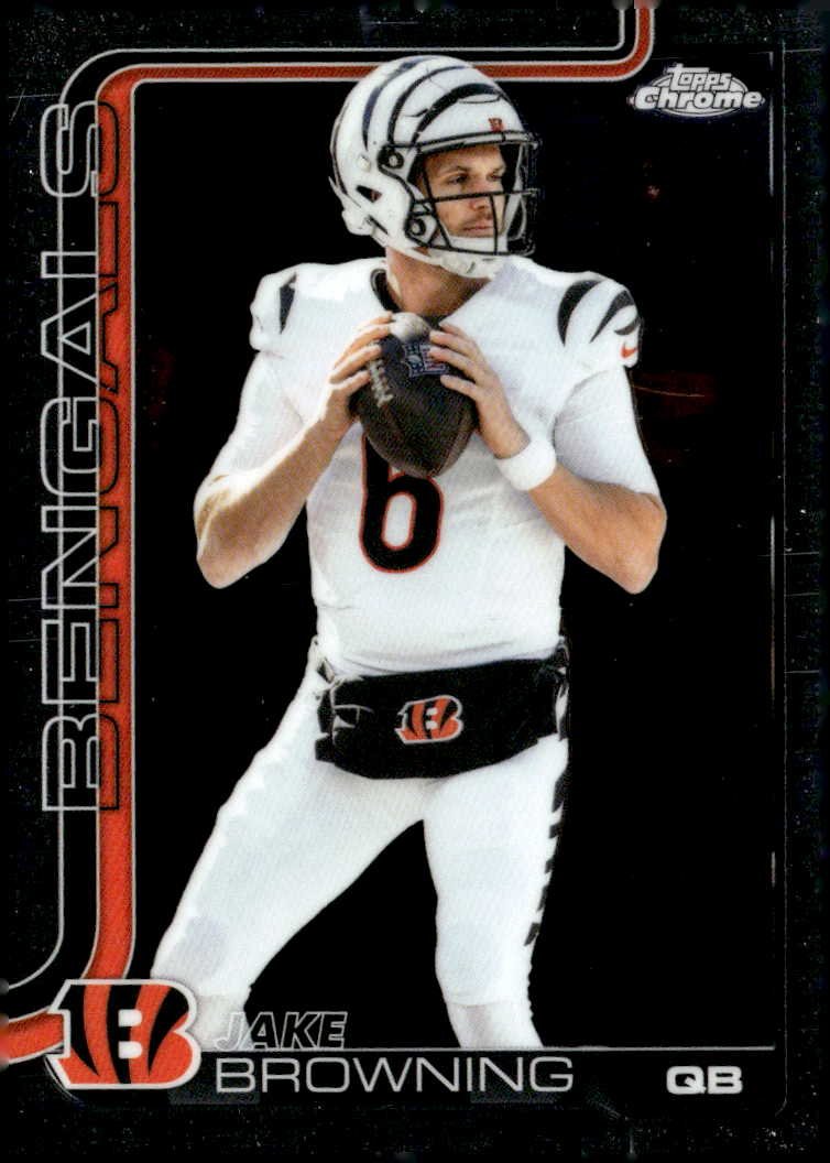 2025 Topps Chrome Jake Browning graded slab
