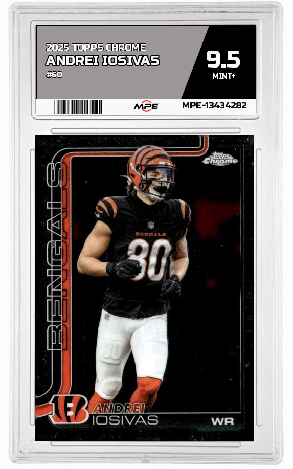 2025 TOPPS CHROME #60 ANDREI IOSIVAS MPE 9.5 MINT+ — graded card auctioned from the MPE vault