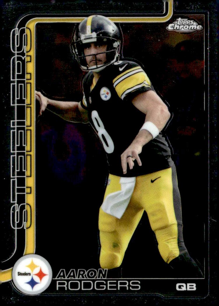 2025 Topps Chrome Aaron Rodgers graded slab