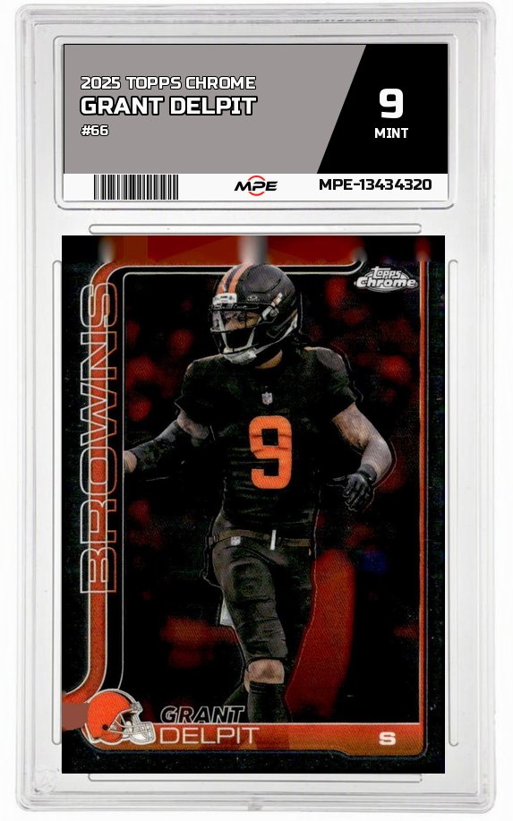 2025 TOPPS CHROME #66 GRANT DELPIT MPE 9 MINT — graded card auctioned from the MPE vault