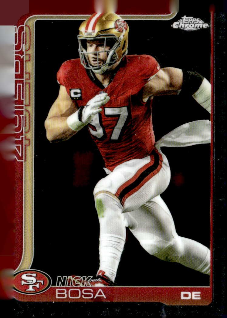 2025 Topps Chrome Nick Bosa graded slab