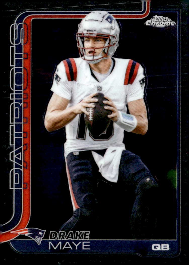 2025 Topps Chrome Drake Maye graded slab