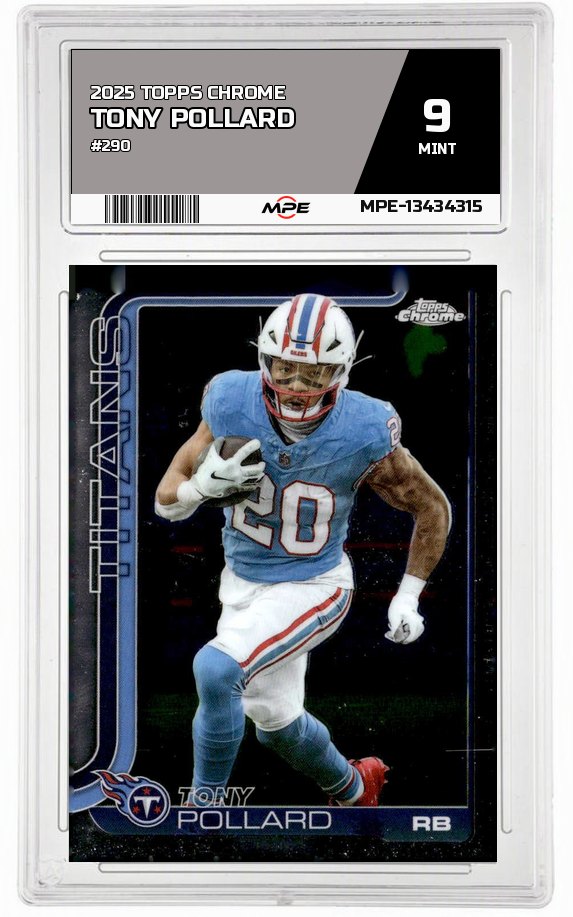2025 TOPPS CHROME #290 TONY POLLARD MPE 9 MINT — graded card auctioned from the MPE vault