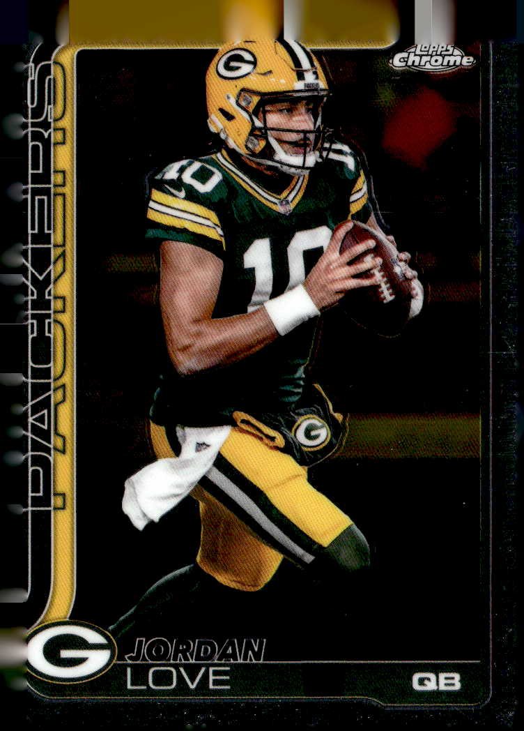 2025 Topps Chrome Jordan Love graded slab