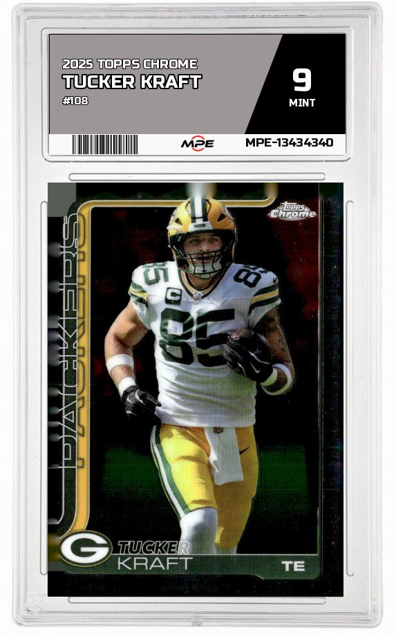 2025 TOPPS CHROME #108 TUCKER KRAFT MPE 9 MINT — graded card auctioned from the MPE vault