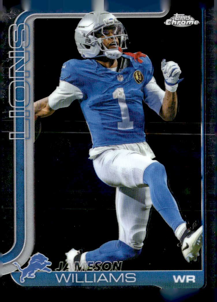 2025 Topps Chrome Jameson Williams graded slab