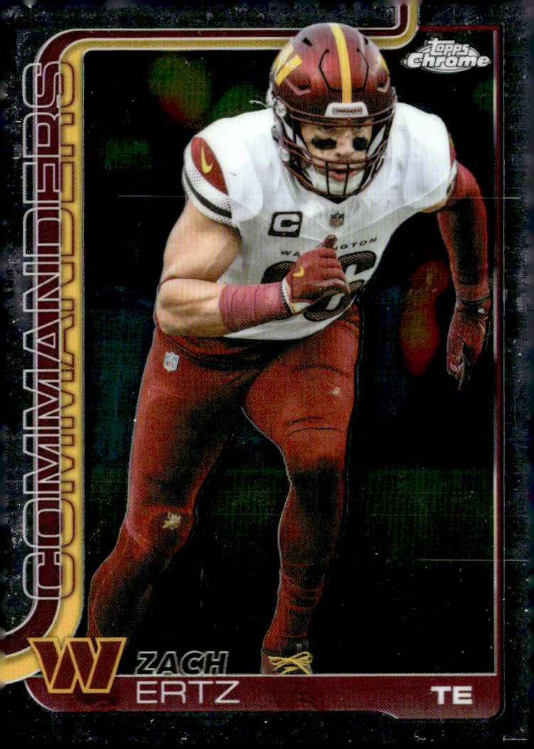 2025 Topps Chrome Zach Ertz graded slab