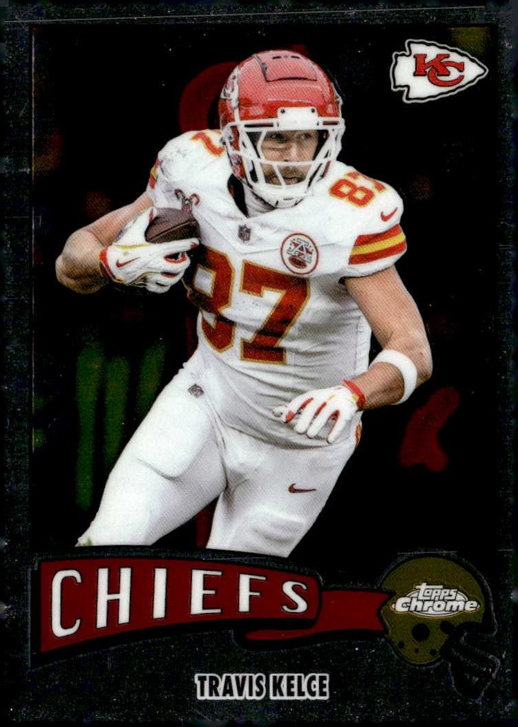 2025 Topps Chrome Travis Kelce graded slab