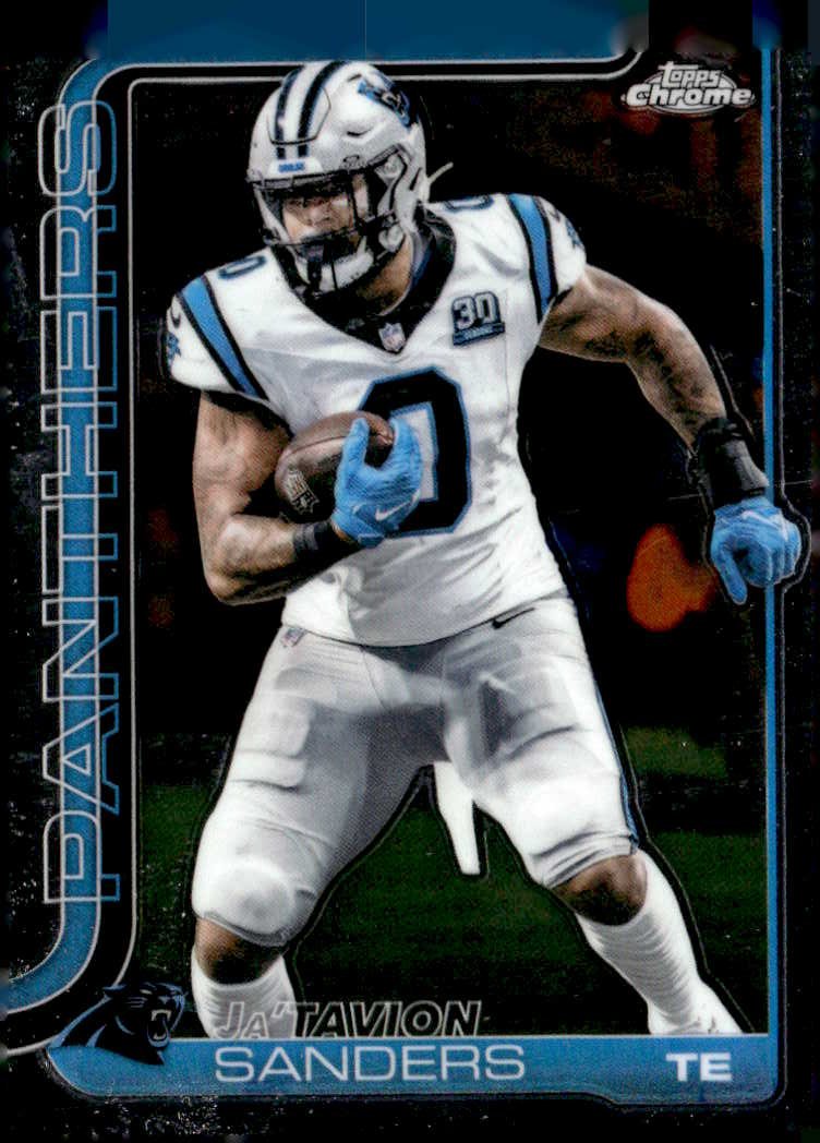 2025 Topps Chrome Ja'Tavion Sanders graded slab