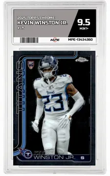 2025 TOPPS CHROME #375 KEVIN WINSTON JR. MPE 9.5 MINT+ — graded card up for auction