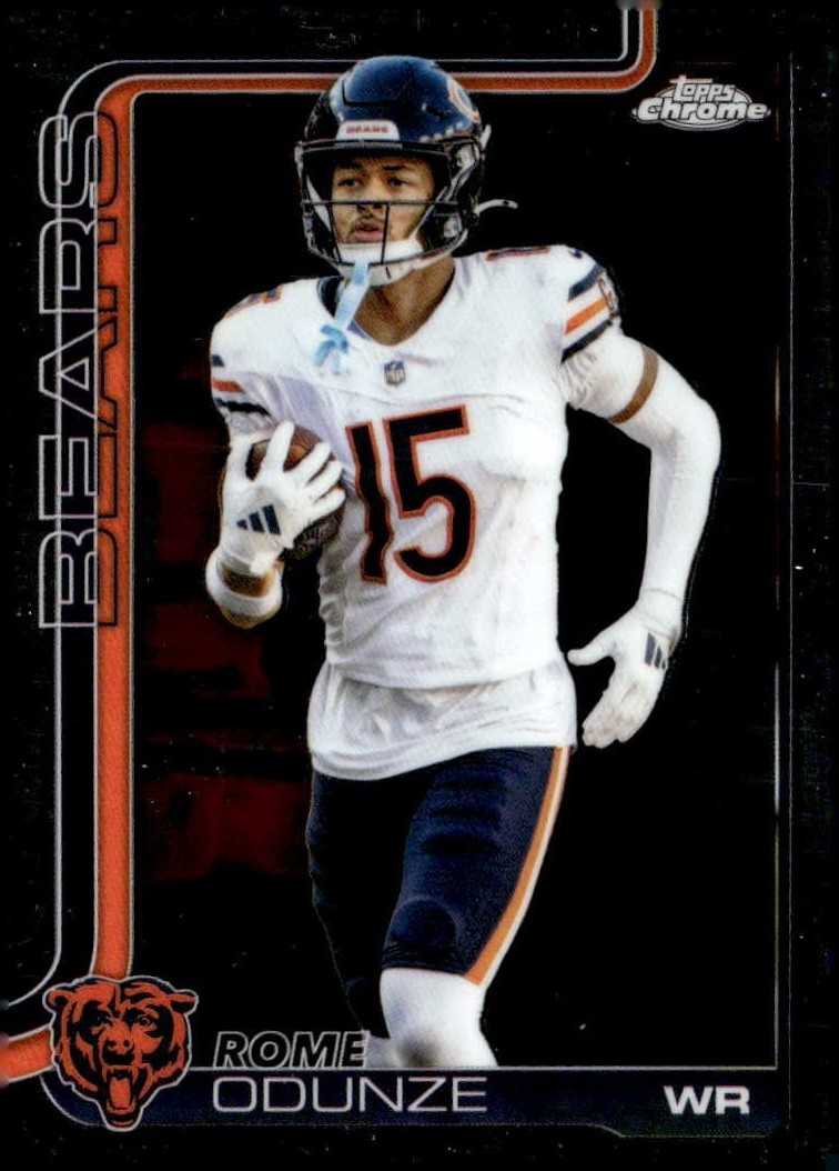 2025 Topps Chrome Rome Odunze graded slab