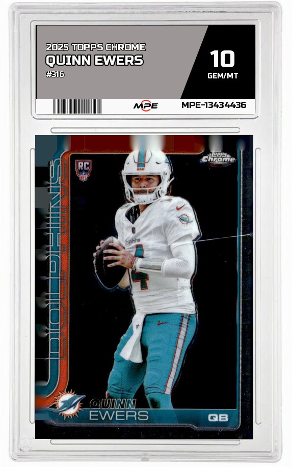 2025 TOPPS CHROME #316 QUINN EWERS MPE 10 GEM/MT — graded card up for auction