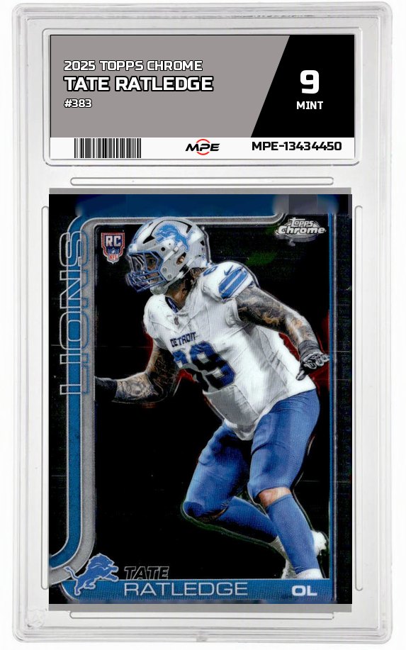2025 TOPPS CHROME #383 TATE RATLEDGE MPE 9 MINT — graded card up for auction