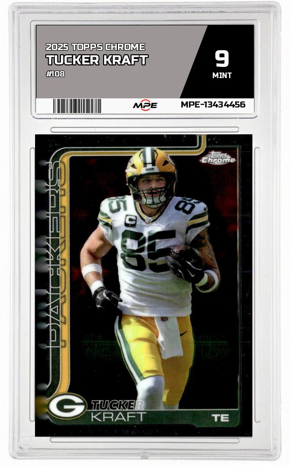 2025 TOPPS CHROME #108 TUCKER KRAFT MPE 9 MINT — graded card auctioned from the MPE vault