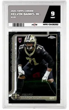 2025 TOPPS CHROME #378 KELVIN BANKS JR. MPE 9 MINT — graded card up for auction