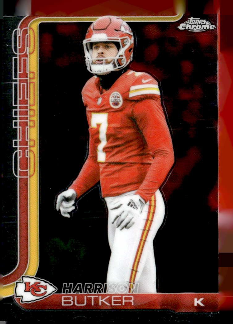 2025 Topps Chrome Harrison Butker graded slab